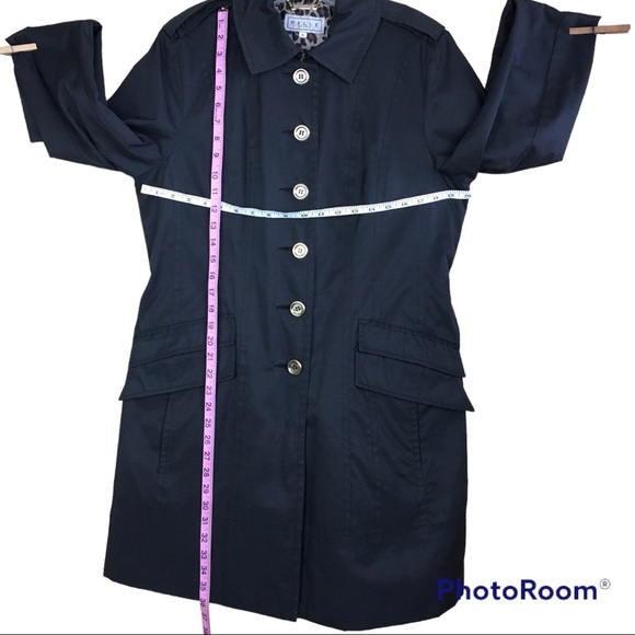 Pelle Studio Black Trench Coat Size XL - Picture 10 of 10